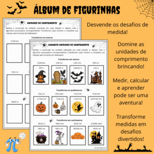 Álbum de Figurinhas: Explorando as Unidades de Comprimento!