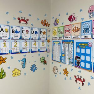 Kit Sala – Fundo do Mar - Decoração Pedagógica para Educação Infantil