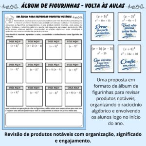 Produtos Notáveis na Volta às Aulas – Álbum de Figurinhas para Revisão