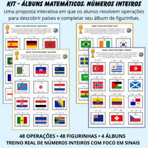 Álbum da Copa do Mundo com Números Inteiros