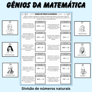 Gênios da Matemática — Divisão | Dia Nacional da Matemática