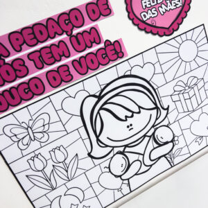 Cartaz Pintura Colaborativa – Dia das Mães
