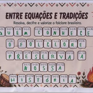 Folclore e Matemática: Painel colaborativo de equações do 1º grau – Folclore brasileiro